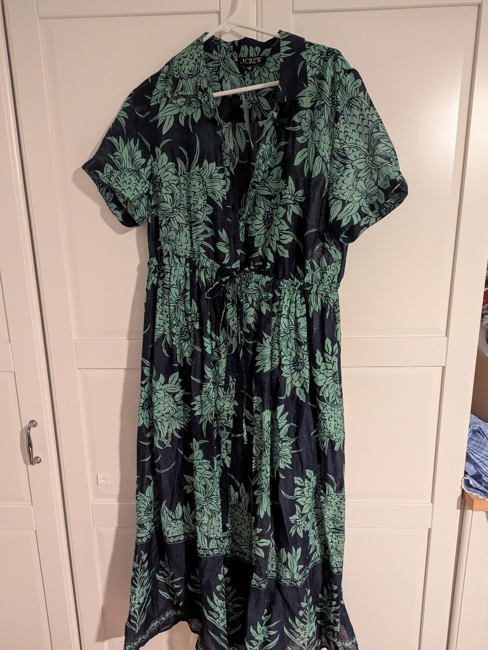 NWT Cerise Shirt Dress in Pineapple Print (Size 14) - Picture 2 of 3